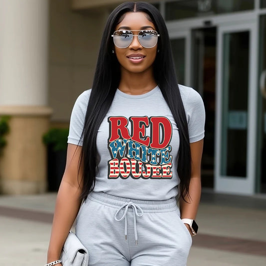 Red, White & Boujee Tee