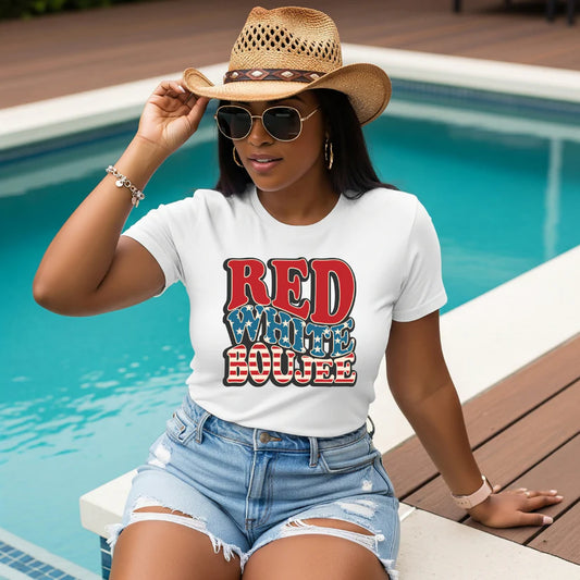 Red, White & Boujee Tee
