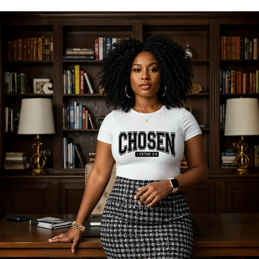 Chosen – 1 Peter 2:9 Christian T-Shirt for Women