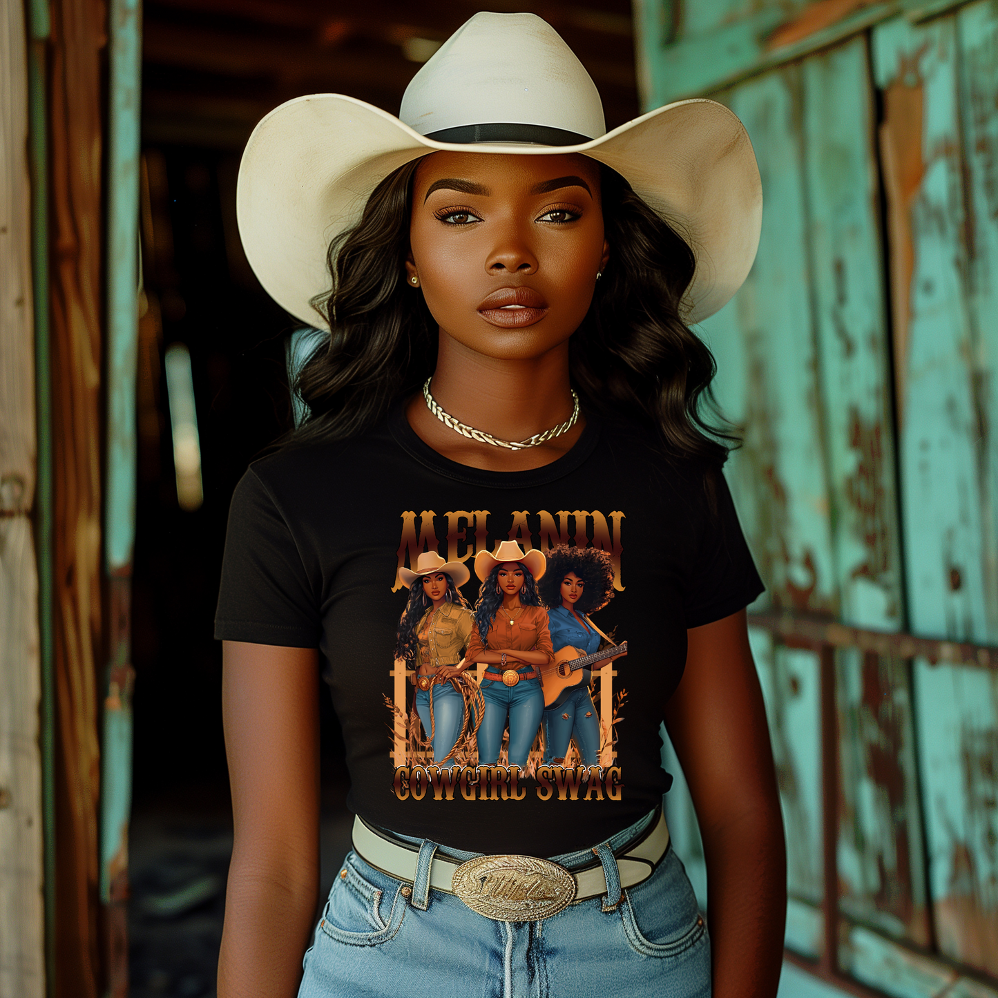 Melanin Cowgirl Swag Shirt